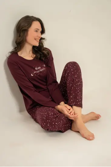 Arnetta Ar3774-S Kadın Uzun Kollu Pijama Takım Arnetta Ar3774-S Kadın Uzun Kollu Pijama Takım