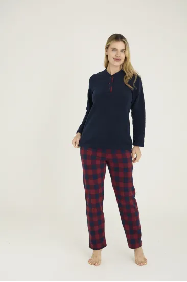 Kocabey 7304-K Kadın Midi Yaka Pijama Takım Kocabey 7304-K Kadın Midi Yaka Pijama Takım