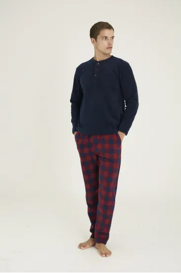 Kocabey 7304 Erkek Midi Yaka Pijama Takım Kocabey 7304 Erkek Midi Yaka Pijama Takım