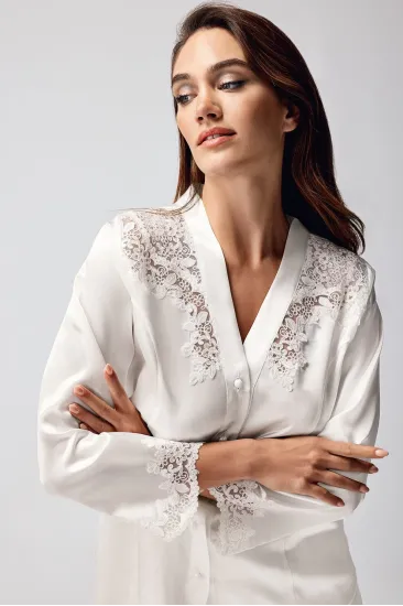Freshness 9950-PT Saten Dantel Detaylı Pijama Takımı Freshness 9950-PT Saten Dantel Detaylı Pijama Takımı