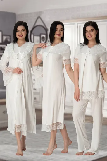 Effortt 5046 Sabahlıklı Lohusa Hamile 4lü Set Effortt 5046 Sabahlıklı Lohusa Hamile 4lü Set
