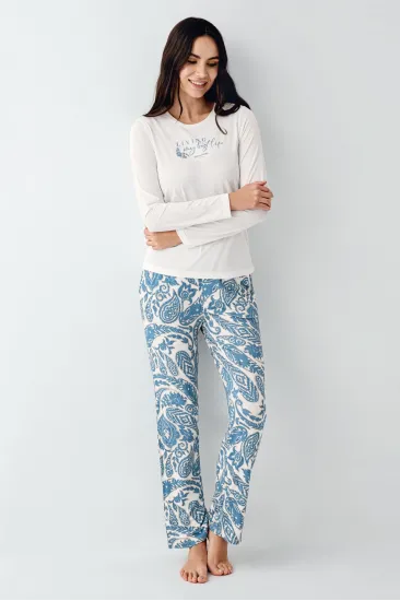 Pierre Cardin 9074-S Kadın Uzun Kol Pijama Takım Pierre Cardin 9074-S Kadın Uzun Kol Pijama Takım