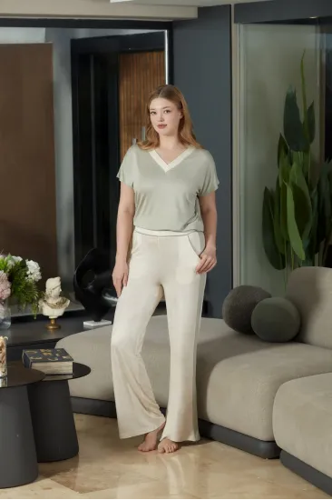Aqua 26888 Kadın Kısa Kol Pijama Takımı