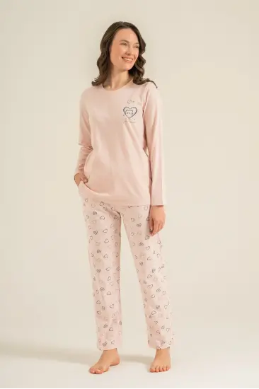 Rolypoly Rp3902-S Kadın Uzun Kol Pijama Takım Rolypoly Rp3902-S Kadın Uzun Kol Pijama Takım