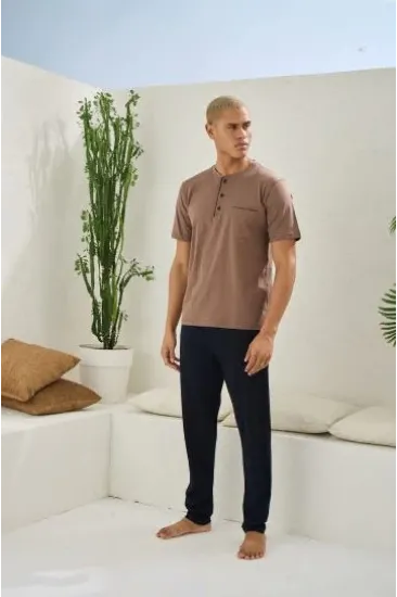 Kocabey 2090 Erkek Midi Yaka Pijama Takım Kocabey 2090 Erkek Midi Yaka Pijama Takım