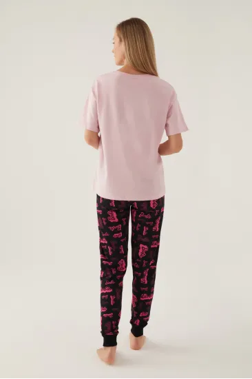 Barbie L1704-S Kadın Kısa Kol Pijama Takımı