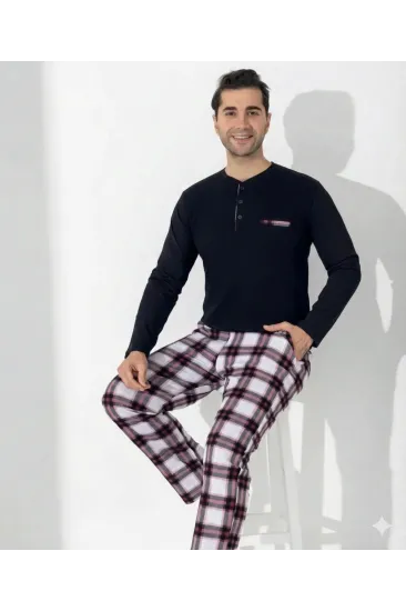Boyraz 0401 Erkek Uzun Kol Pijama Takımı