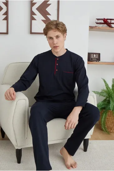Kocabey 9111 Battal Erkek Midi Yaka Pijama Takımı Kocabey 9111 Battal Erkek Midi Yaka Pijama Takımı