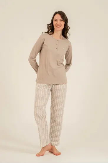 Arnetta 3779-S Kadın Uzun Kollu Pijama Takım Arnetta 3779-S Kadın Uzun Kollu Pijama Takım