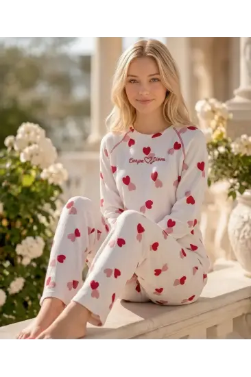 Boyraz VF-02756 Kadın Waffle Kumaş Pijama Takımı Boyraz VF-02756 Kadın Waffle Kumaş Pijama Takımı