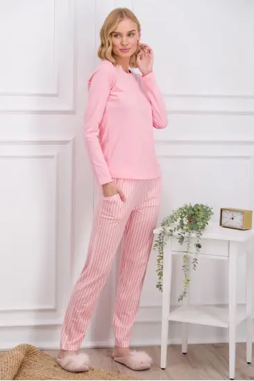 Pierre Cardin 8766-S Kadın Uzun Kol Pijama Takımı Pierre Cardin 8766-S Kadın Uzun Kol Pijama Takımı