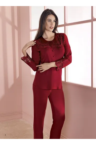 Espuar 757 Penye 3'lü Sabahlık Pijama Takımı Espuar 757 Penye 3'lü Sabahlık Pijama Takımı