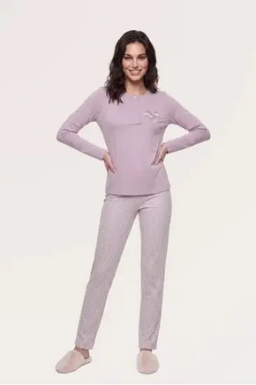 Pjs 30149 Kadın Uzun Kol Pijama Takımı Pjs 30149 Kadın Uzun Kol Pijama Takımı