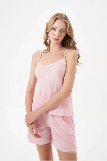 PJS 29029 Kadın İp Askılı Şort Takım PJS 29029 Kadın İp Askılı Şort Takım