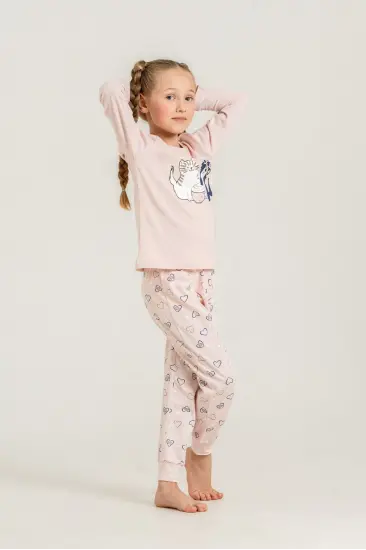 Rolypoly Rp3902-G  Kız Çocuk Uzun Kol Pijama Takım