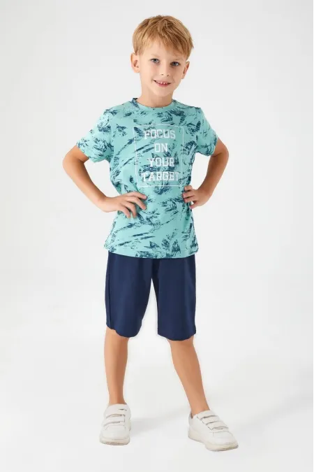 Arnetta 2566-2 Erkek Çocuk Kısa Kol Kapri Takım