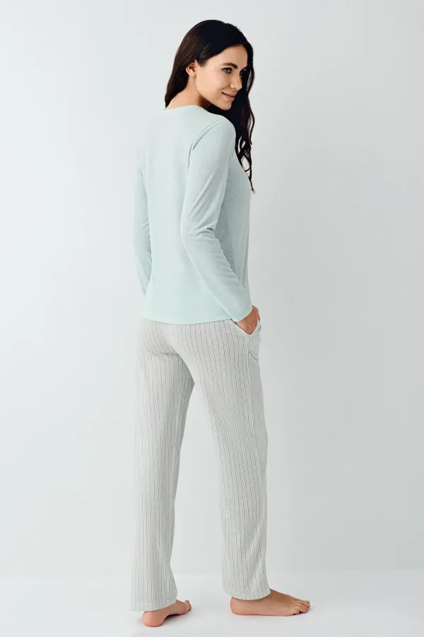 Pierre Cardin 9050-S Kadın Uzun Kol Pijama Takım Pierre Cardin 9050-S Kadın Uzun Kol Pijama Takım