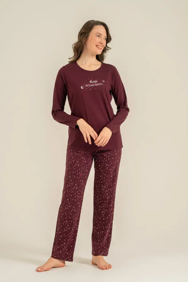Arnetta Ar3774-S Kadın Uzun Kollu Pijama Takım Arnetta Ar3774-S Kadın Uzun Kollu Pijama Takım