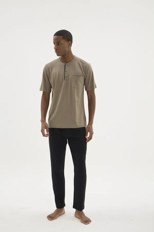 Kocabey BKK-26404 Battal Midi Yaka Pijama Takımı Kocabey BKK-26404 Battal Midi Yaka Pijama Takımı
