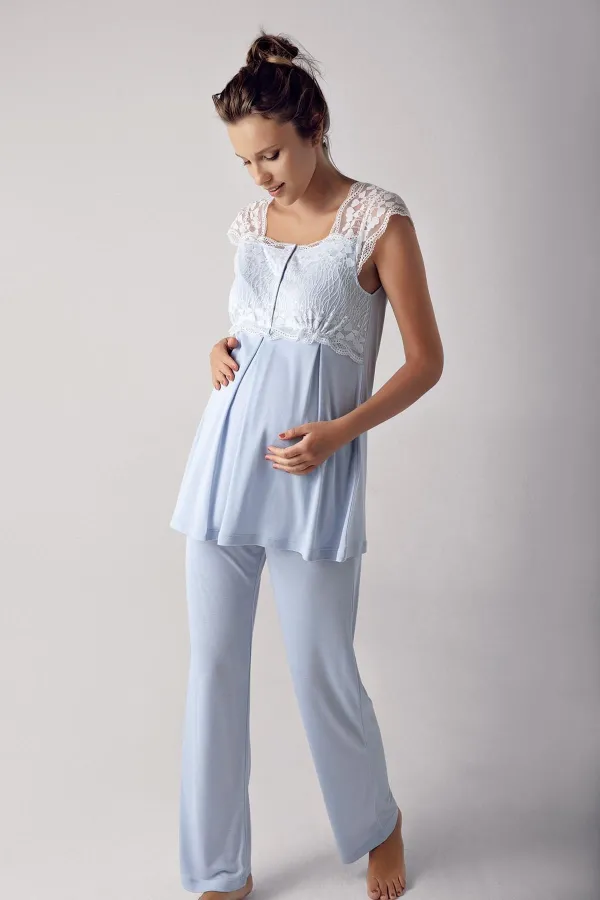 Artış 13200 Bayan Kısa Kol Lohusa Pijama Takımı Artış 13200 Bayan Kısa Kol Lohusa Pijama Takımı
