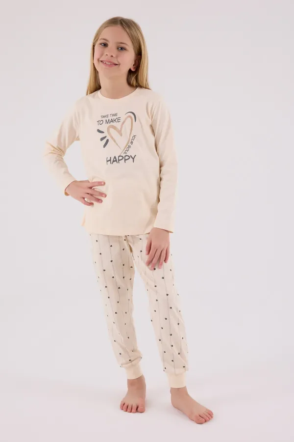 Arnetta 3434-2 Kız Çocuk Uzun Kol Pijama Takım Arnetta 3434-2 Kız Çocuk Uzun Kol Pijama Takım
