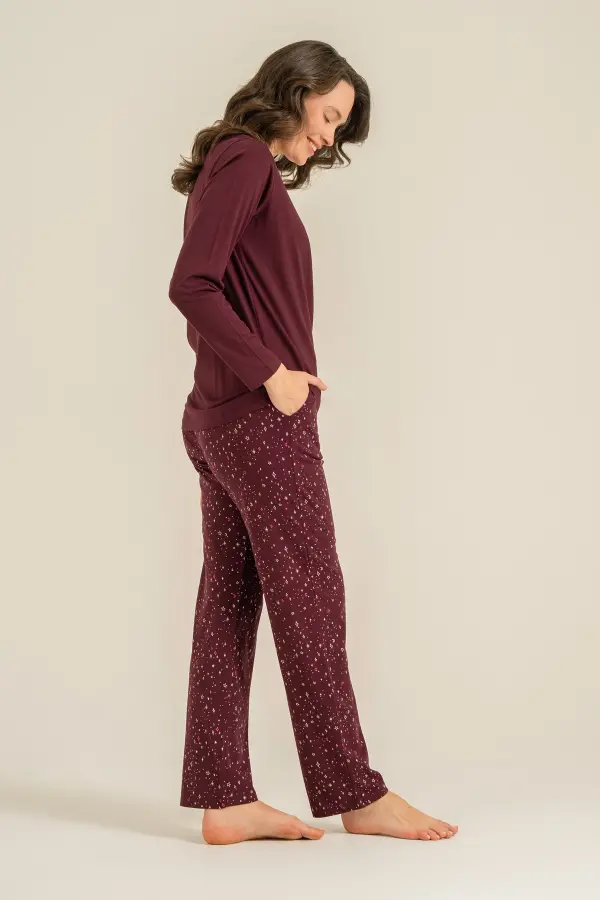 Arnetta Ar3774-S Kadın Uzun Kollu Pijama Takım Arnetta Ar3774-S Kadın Uzun Kollu Pijama Takım