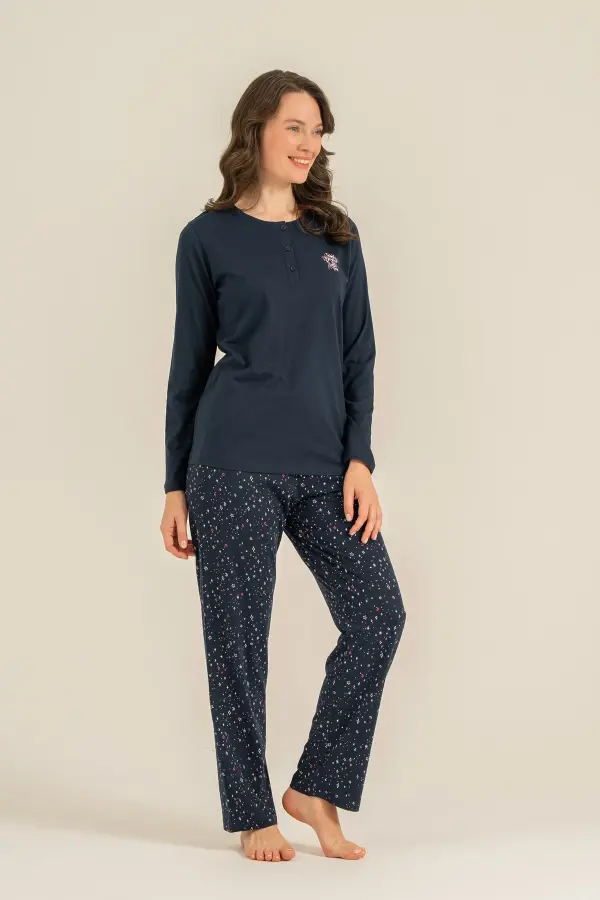 Arnetta Ar3775-X Kadın Uzun Kollu Pijama Takım Arnetta Ar3775-X Kadın Uzun Kollu Pijama Takım
