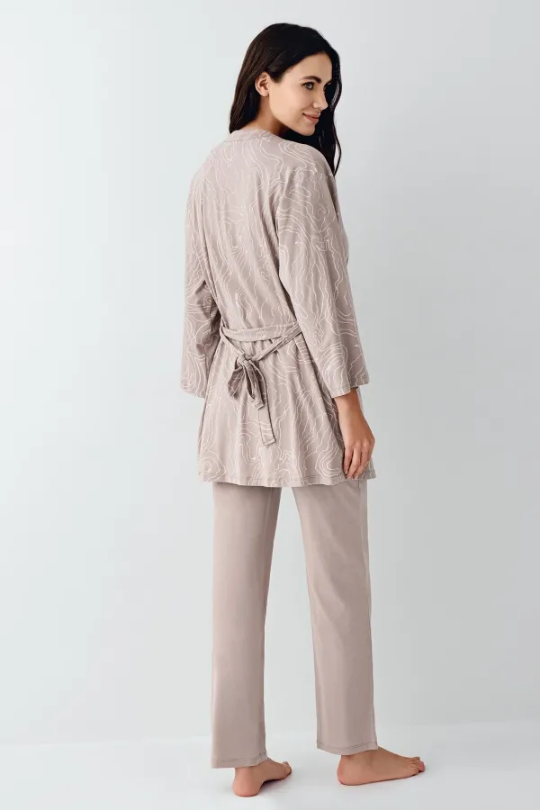 Pierre Cardin 9099-S 3lü Pijama Takımı Pierre Cardin 9099-S 3lü Pijama Takımı