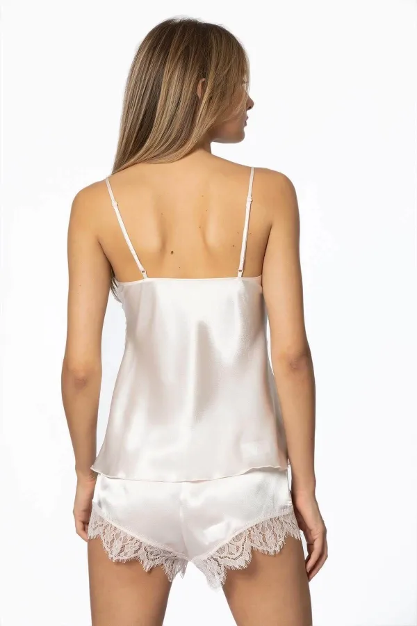 Pierre Cardin 2490 Bayan Sabahlıklı Saten Şort Takım Pierre Cardin 2490 Bayan Sabahlıklı Saten Şort Takım