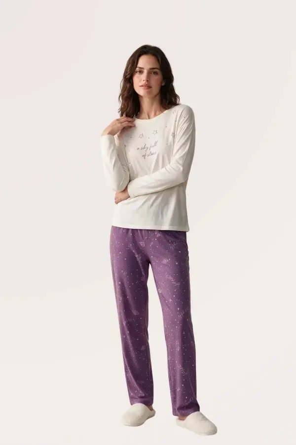 Pjs 30170 Kadın Uzun Kol Pijama Takımı Pjs 30170 Kadın Uzun Kol Pijama Takımı