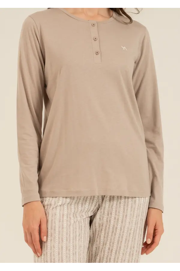 Arnetta 3779-S Kadın Uzun Kollu Pijama Takım Arnetta 3779-S Kadın Uzun Kollu Pijama Takım