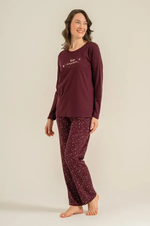 Arnetta Ar3774-S Kadın Uzun Kollu Pijama Takım Arnetta Ar3774-S Kadın Uzun Kollu Pijama Takım