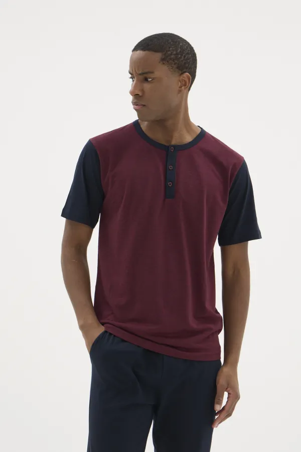 Kocabey 2205 Erkek Battal Midi Yaka Pijama Takım Kocabey 2205 Erkek Battal Midi Yaka Pijama Takım