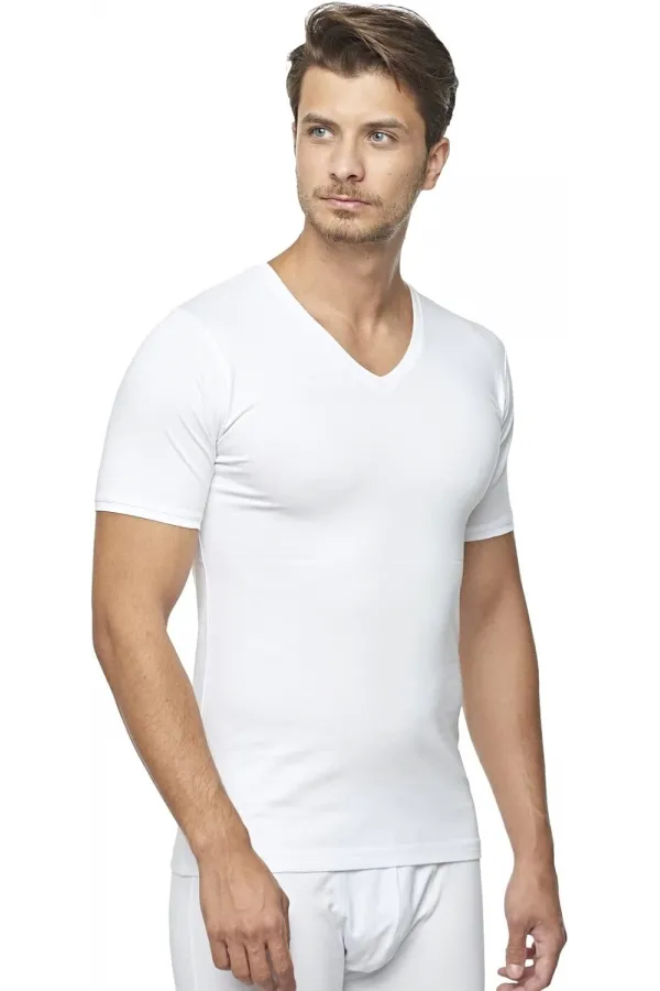 Star 206 Modal Yarım Kol V-Yaka T-Shirt Atlet Star 206 Modal Yarım Kol V-Yaka T-Shirt Atlet