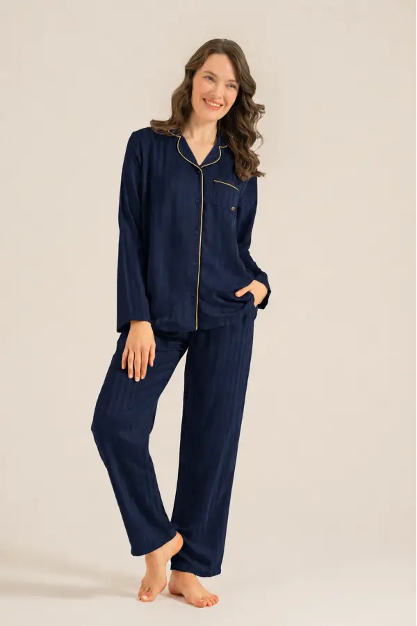 Pierre Cardin 9305-S Kadın Uzun Kol Pijama Takımı Pierre Cardin 9305-S Kadın Uzun Kol Pijama Takımı