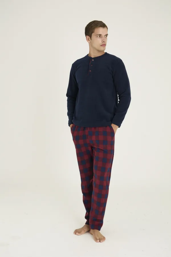 Kocabey 7304 Erkek Midi Yaka Pijama Takım Kocabey 7304 Erkek Midi Yaka Pijama Takım