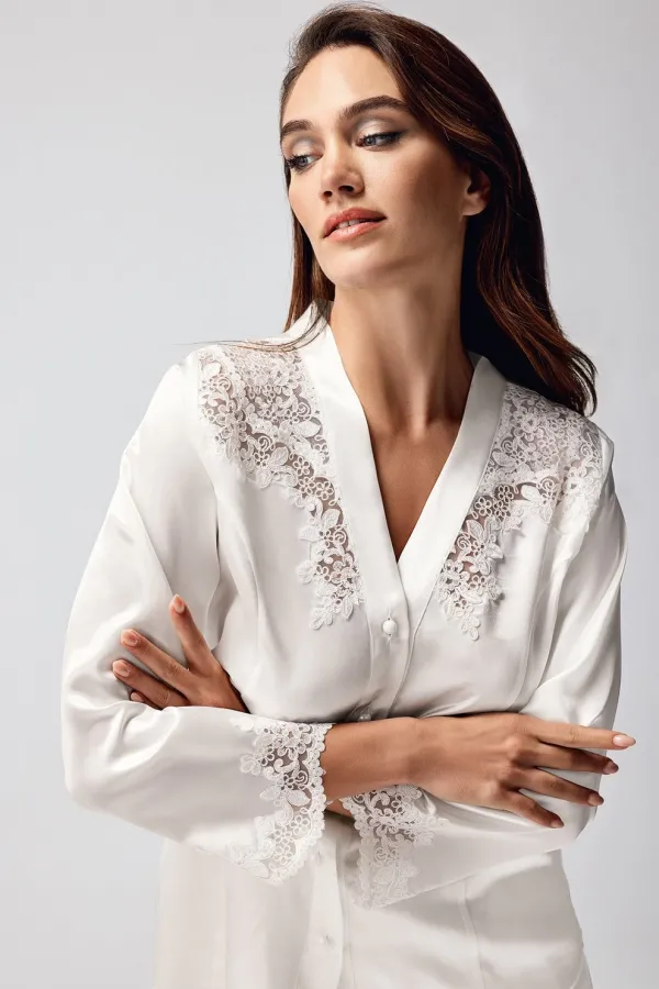 Freshness 9950-PT Saten Dantel Detaylı Pijama Takımı Freshness 9950-PT Saten Dantel Detaylı Pijama Takımı