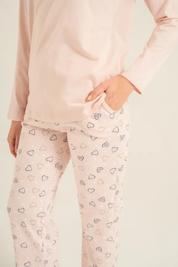 Rolypoly Rp3902-S Kadın Uzun Kol Pijama Takım Rolypoly Rp3902-S Kadın Uzun Kol Pijama Takım