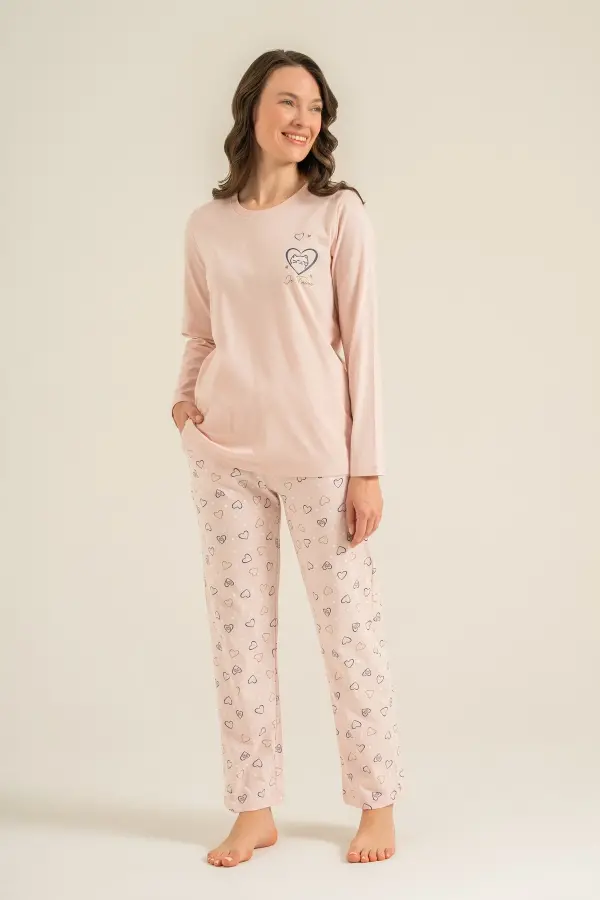 Rolypoly Rp3902-S Kadın Uzun Kol Pijama Takım Rolypoly Rp3902-S Kadın Uzun Kol Pijama Takım