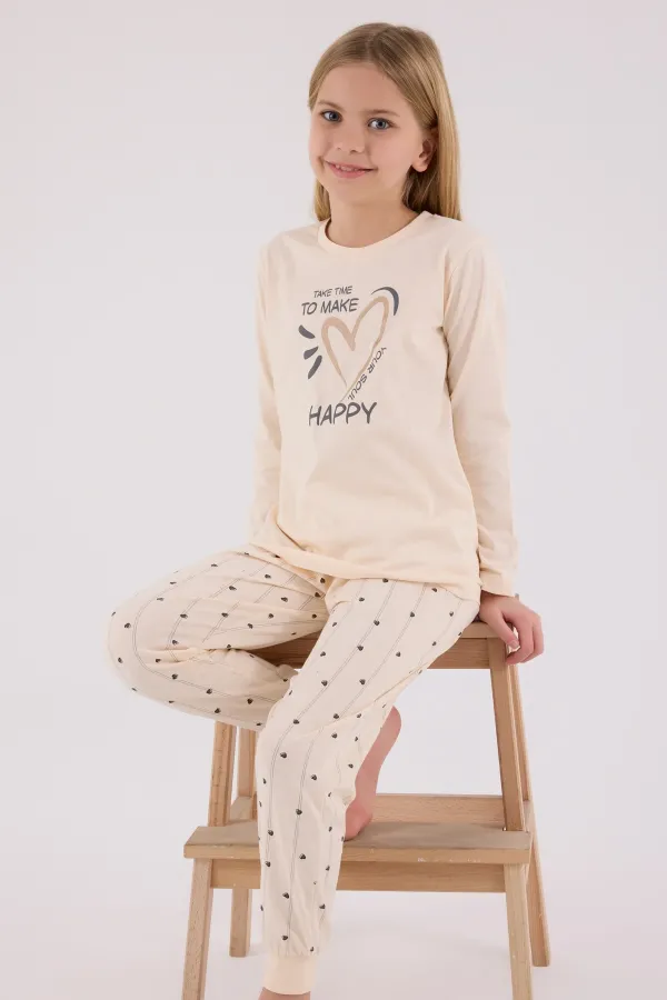 Arnetta 3434-2 Kız Çocuk Uzun Kol Pijama Takım Arnetta 3434-2 Kız Çocuk Uzun Kol Pijama Takım