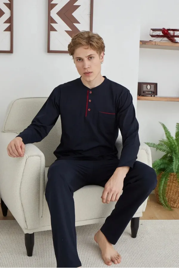 Kocabey 9111 Battal Erkek Midi Yaka Pijama Takımı Kocabey 9111 Battal Erkek Midi Yaka Pijama Takımı