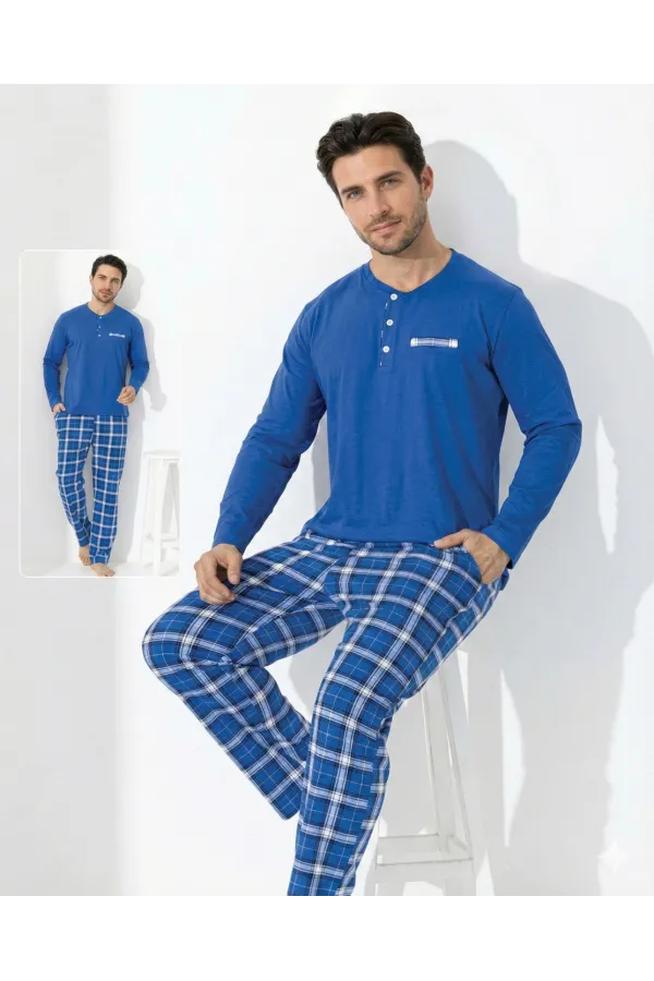 Boyraz 0645 Erkek Uzun Kol Penye Pijama Takımı Boyraz 0645 Erkek Uzun Kol Penye Pijama Takımı