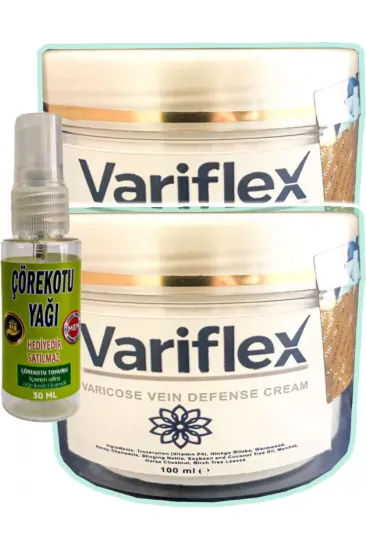 Variflex Bacak Bakımı Kremi 100 Ml X 2 Adet + Çörek Otu Yağı 30 Ml