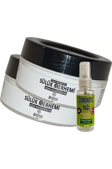 Playboy Sülük Merhemi 2 Adet 50 Ml Relax Kremi Crk:034 Bölgesel Bakım  Kremi + Yanında Hediye 30 Ml Çörek Otu Yağı