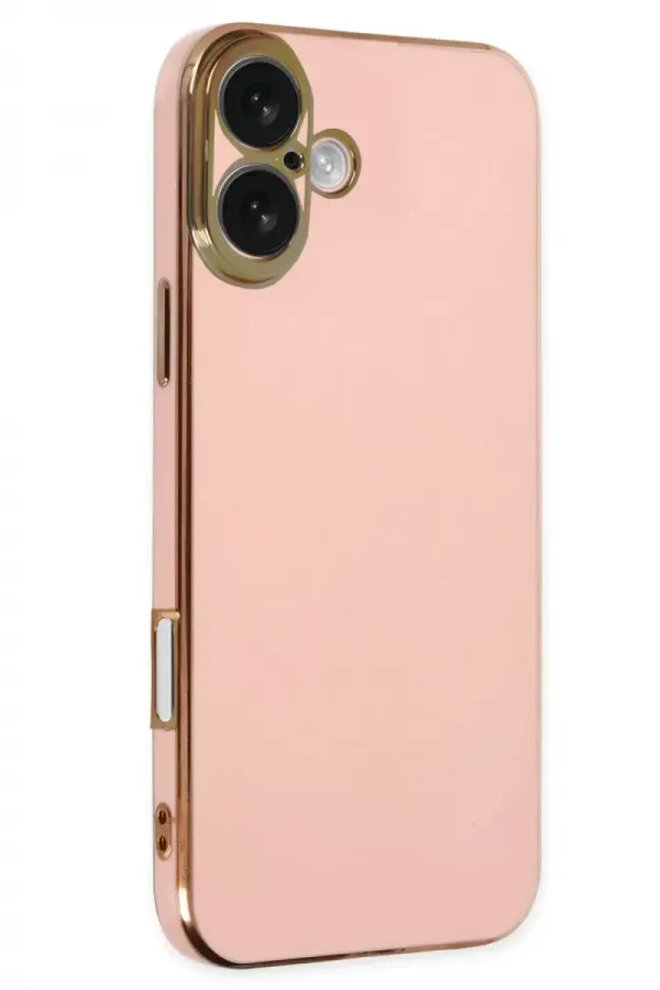 Newface Apple İphone 16 Kılıf Volet Silikon - Pembe Newface Apple İphone 16 Kılıf Volet Silikon - Pembe
