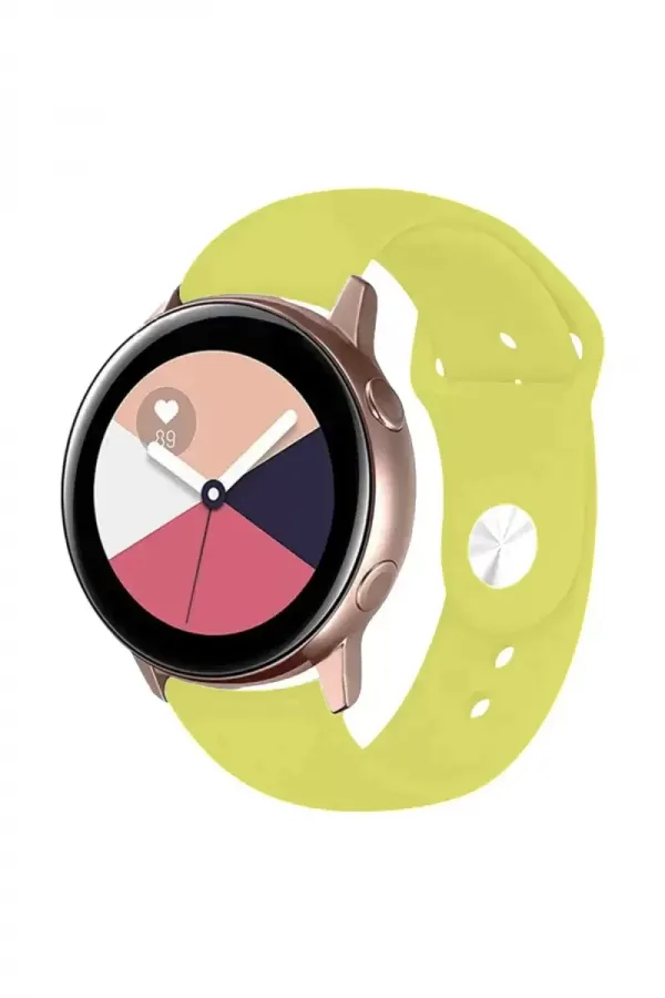 Newface Watch 22mm Klasik Kordon - Sarı Newface Watch 22mm Klasik Kordon - Sarı