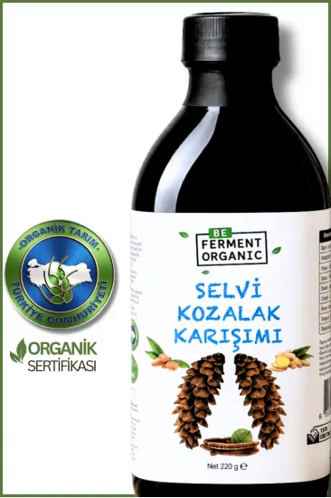 Organik Çam Kozalaklı Karışım ( 1 Yaş) Probiyotik Organik Özlü Karışımlı Şurup 220 G
