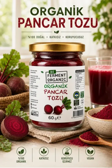 Organic Pancar Tozu 60 gr