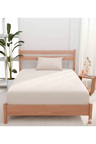 Tek Kişilik Çarşaf Seti Urban Krem 120x200 Cm Tek Kişilik Çarşaf Seti Urban Krem 120x200 Cm