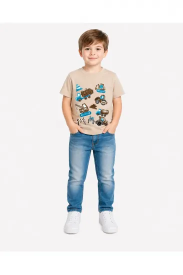 1-4 Yaş Erkek Çocuk %95 Pamuklu Tişört